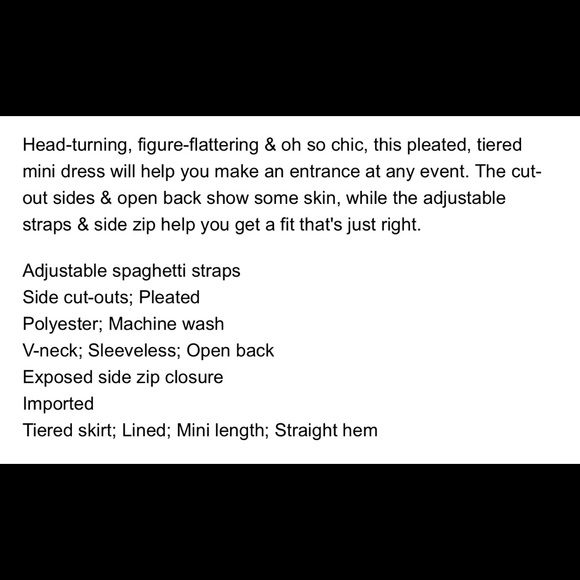 Express Pleated Cut Out Fit and Flare - Picture 3 of 3